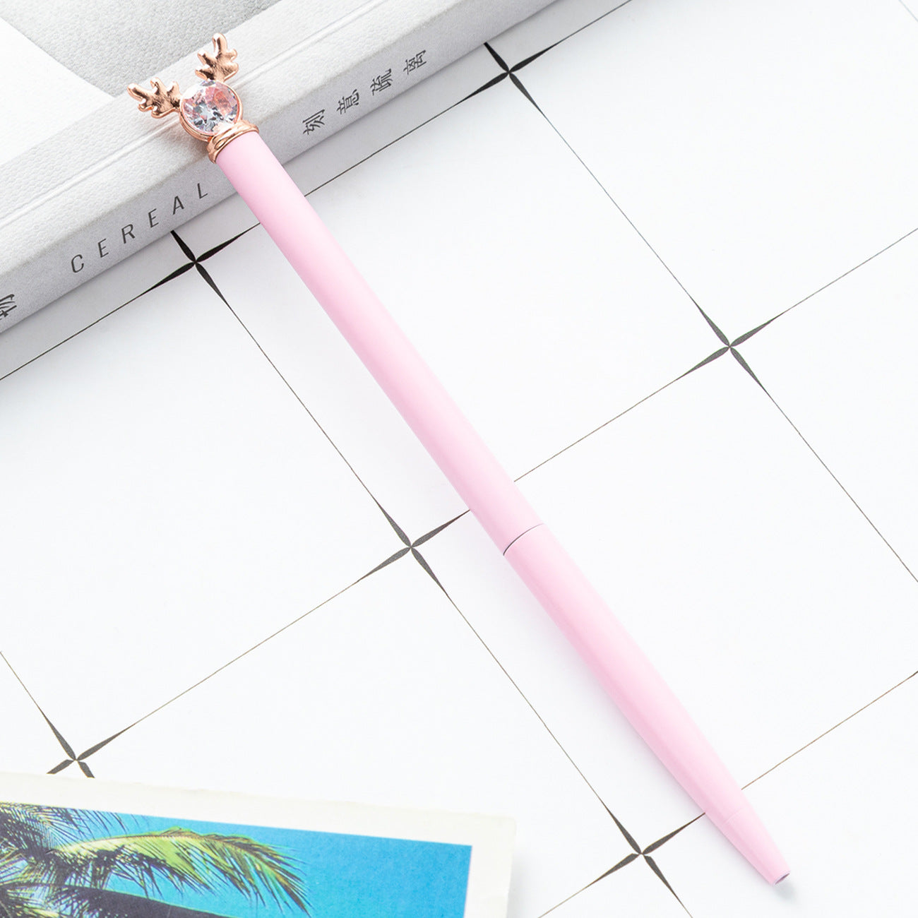 Wholesale Creative Cartoon Deer Head Style Pen  Ballpoint Pen