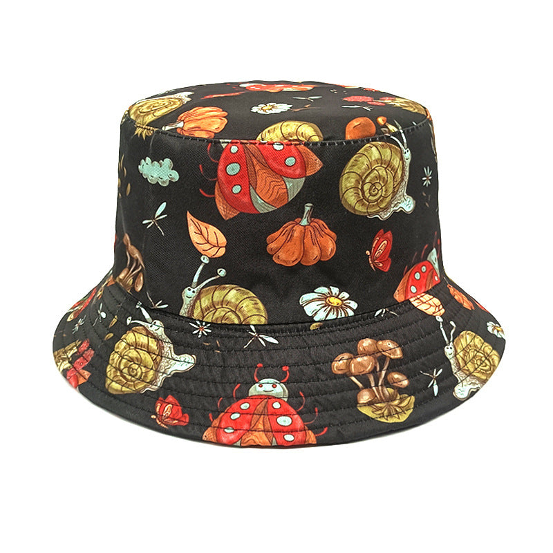 Wholesale Colorful Mushroom Pattern Bucket Hat ACC-HT-ShunMa003