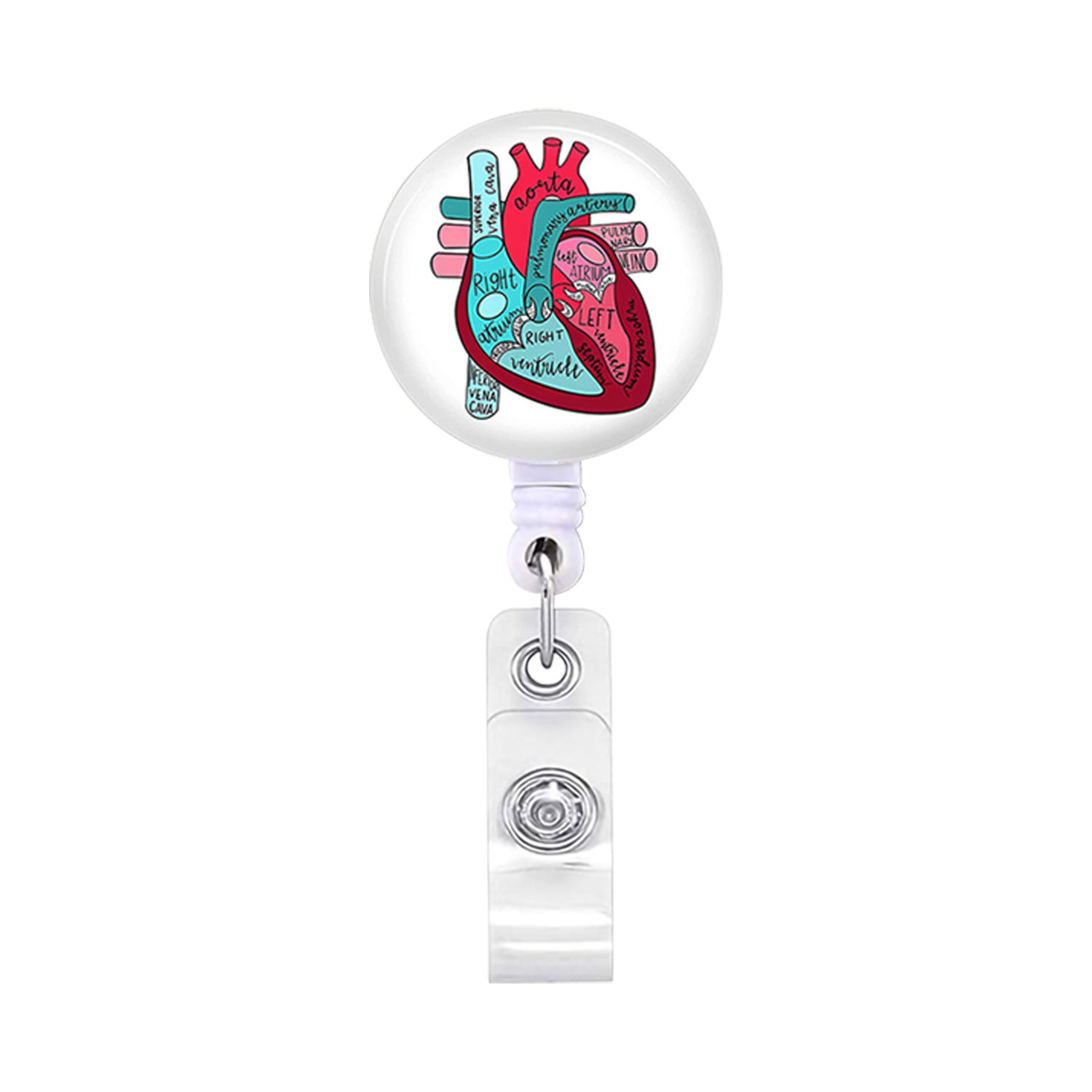 Wholesale Heart Spleen and Lung Brain Badge Reels
