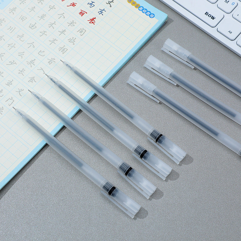 Wholesale gel pen replacement pen frosted transparent ballpoint pen