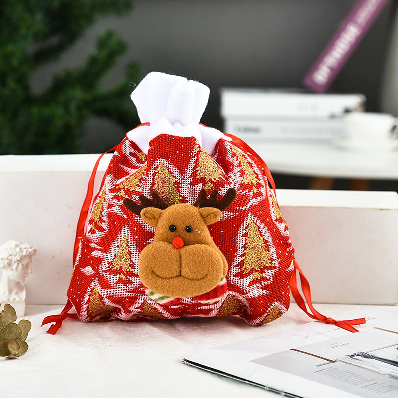 Wholesale   three-dimensional beveled decorative apple bag