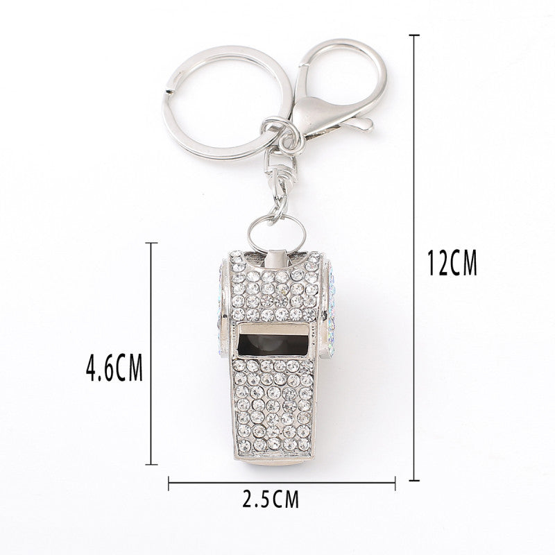 Wholesale Rhinestone Whistle Keychain ACC-KC-YuanFei002