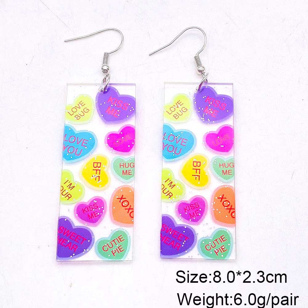 Wholesale Bohemian Painted Three-dimensional Butterfly Acrylic Earrings ACC-ES-CY009