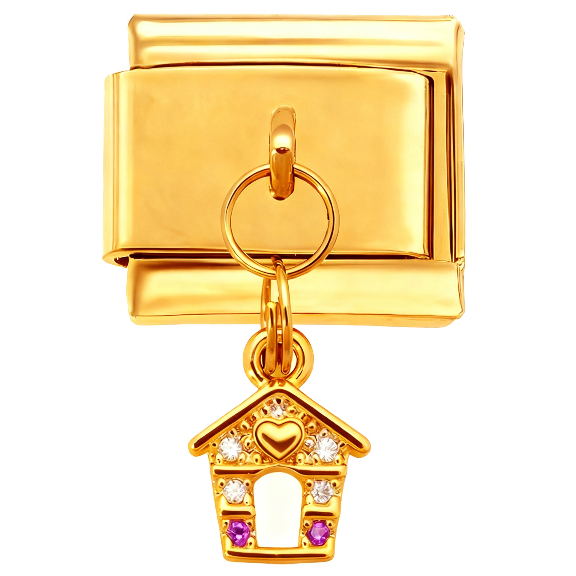 Wholesale Italian  New Year gold module DIY pendant bracelet