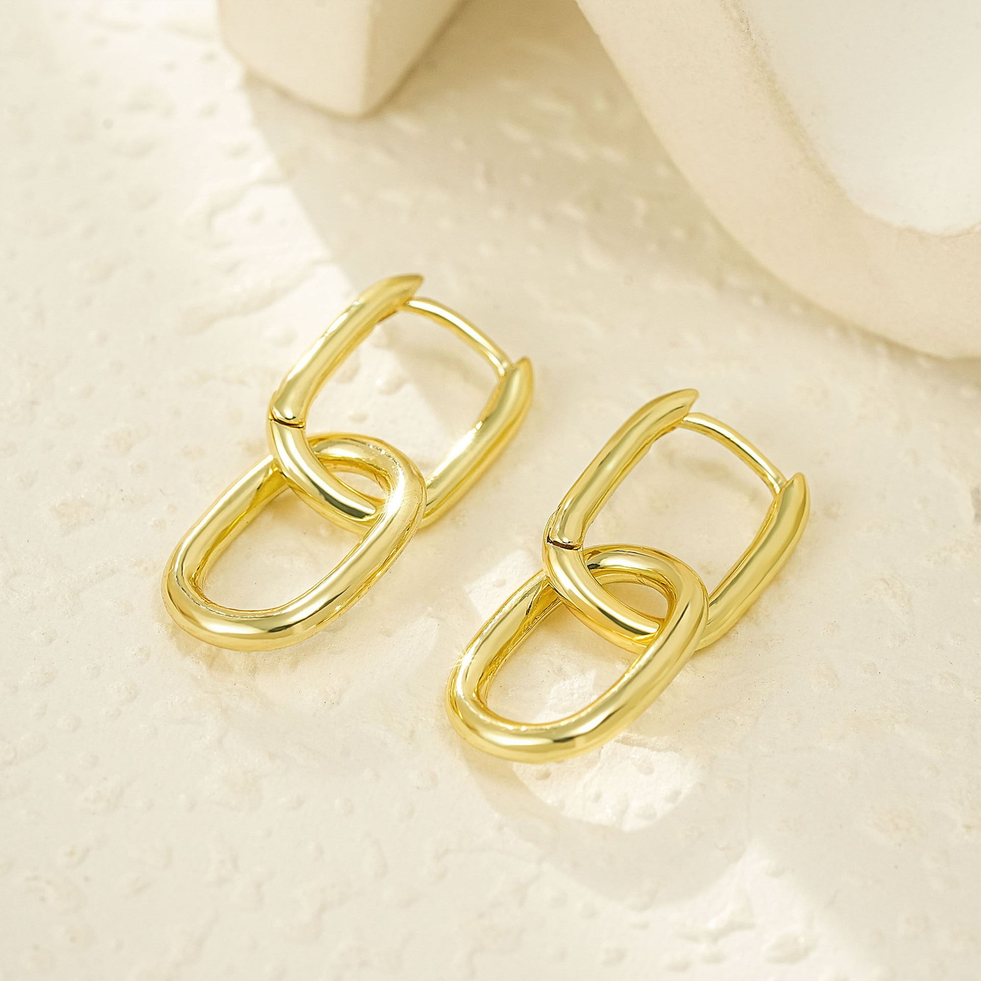 Wholesale gold personality copper earrings