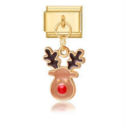 Wholesale Italian Charm Bracelet 9mm DIY Splicing Christmas Stainless Steel Composable Bracelet