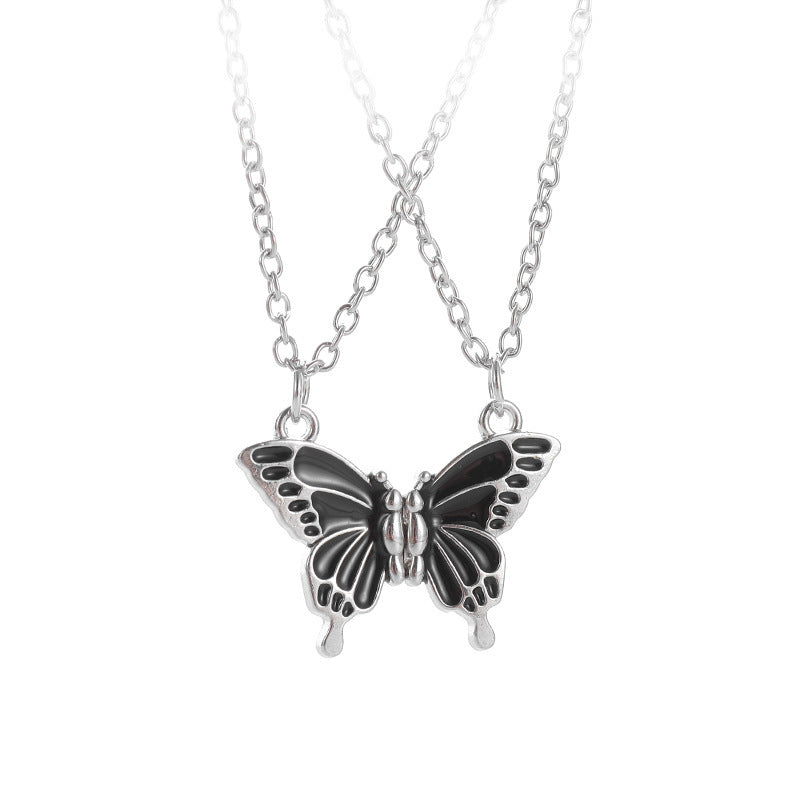 Wholesale  Friends Color Butterfly Friendship Magnetic Necklace