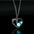 Wholesale Silver  ocean turtle mother and child love oil drop luminous pendant necklace
