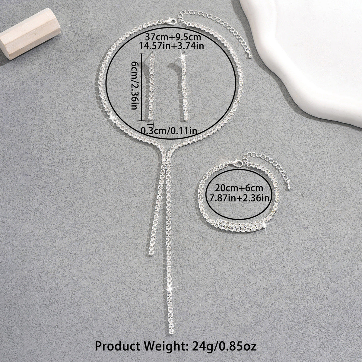 Wholesale bridal long tassel necklace earrings bracelet necklace jewelry suit