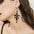 Wholesale  personality Gothic style fashion creative Hollow Cross tassel alloy earrings