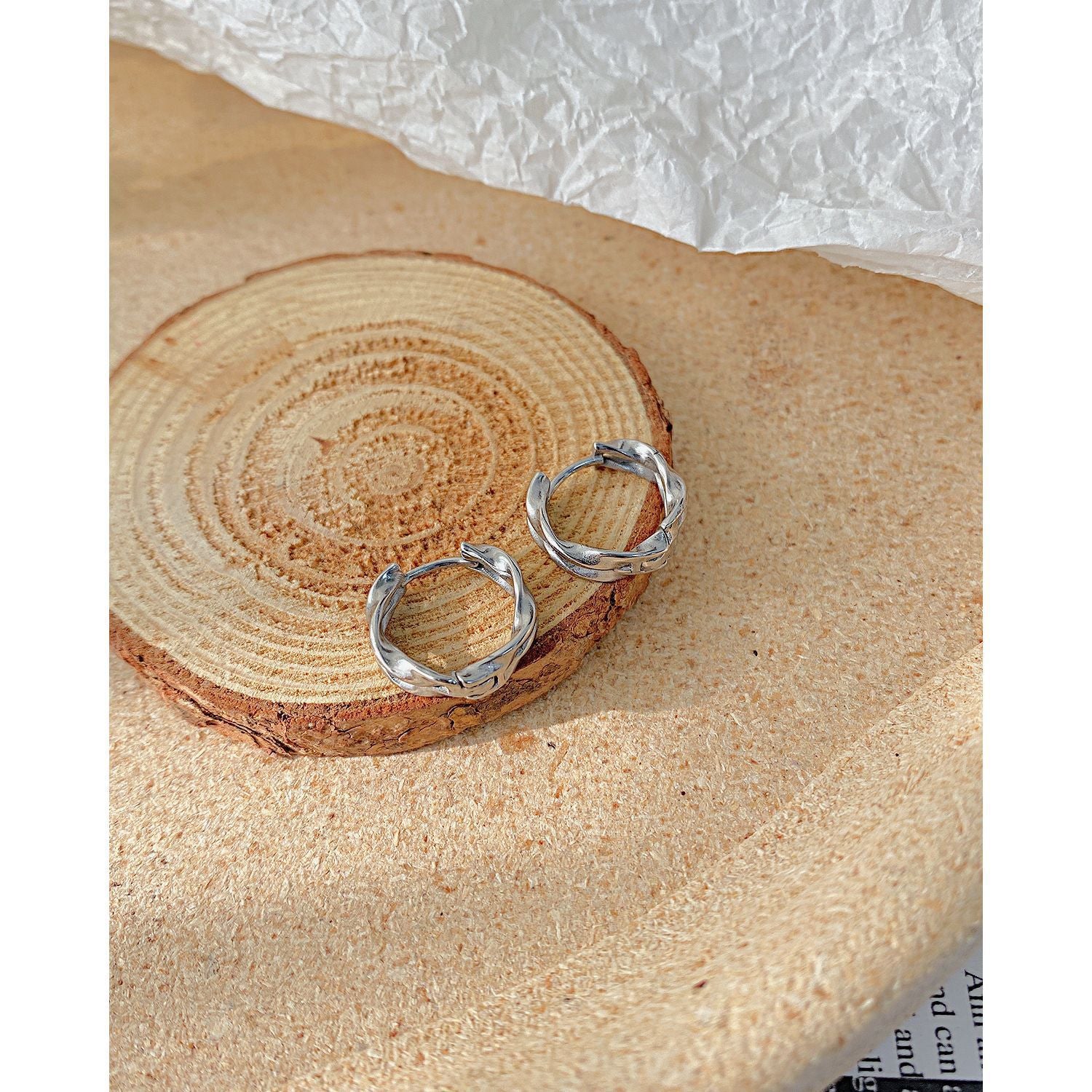 Wholesale  retro earrings hip-hop stainless steel earrings