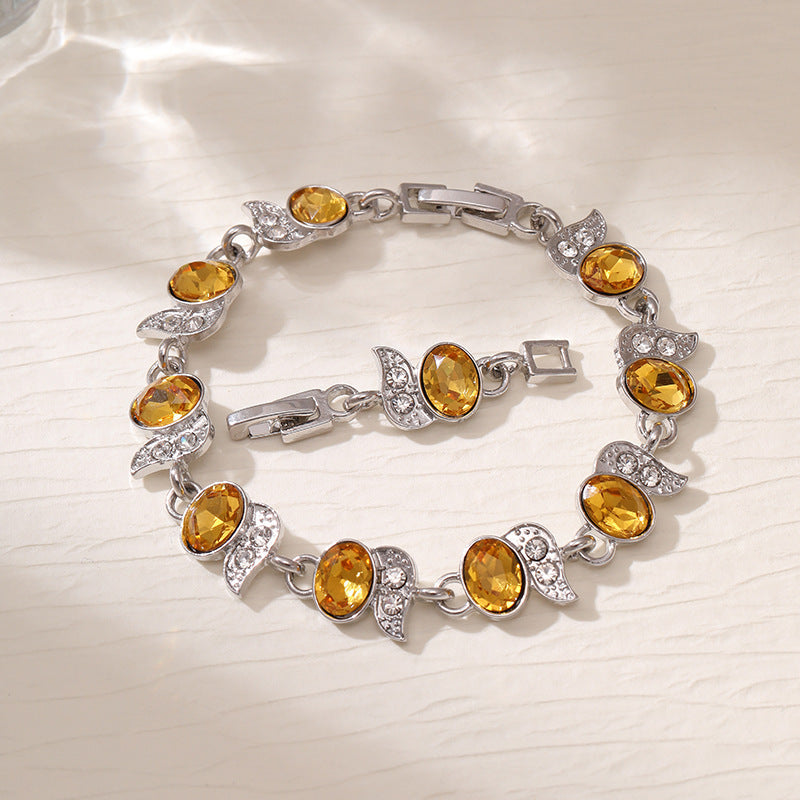 Wholesale  zircon seven-color bracelet