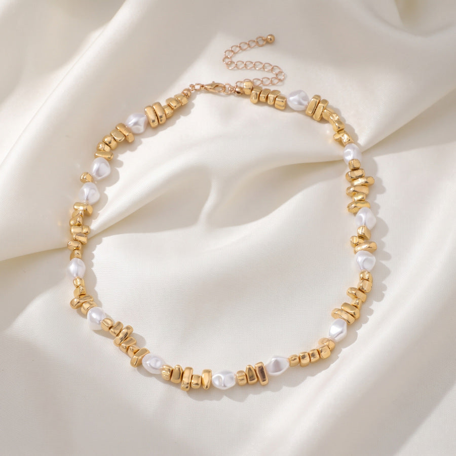 Wholesale Baroque Irregular Pearl Choker Necklace with Star Tassel - Fashion Accessory Gift