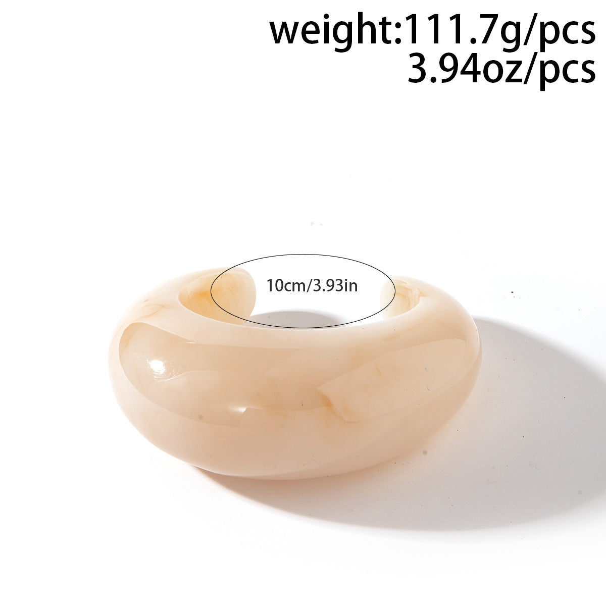 Wholesale Fashion Gold Resin Bracelet Irregular Exaggerated Moon Design Stylish Jewelry Accessory For Everyday Wear