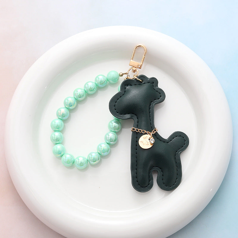 Wholesale Mermaid Beaded Deer Pendant Keychains ACC-KC-GeLian006