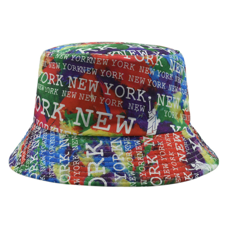 Wholesale Vintage Printed Fashion Cartoon Graffiti Bucket Hat ACC-HT-Xiny013