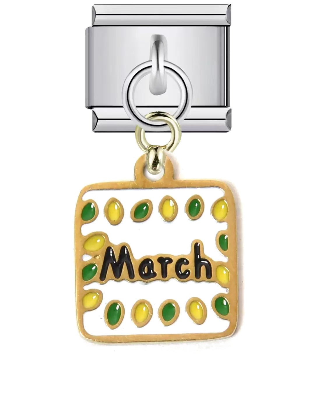 Wholesale Italian Charm Bracelet 9mm DIY Splicing Creative Pattern Pendant Titanium Steel Composable Bracelet