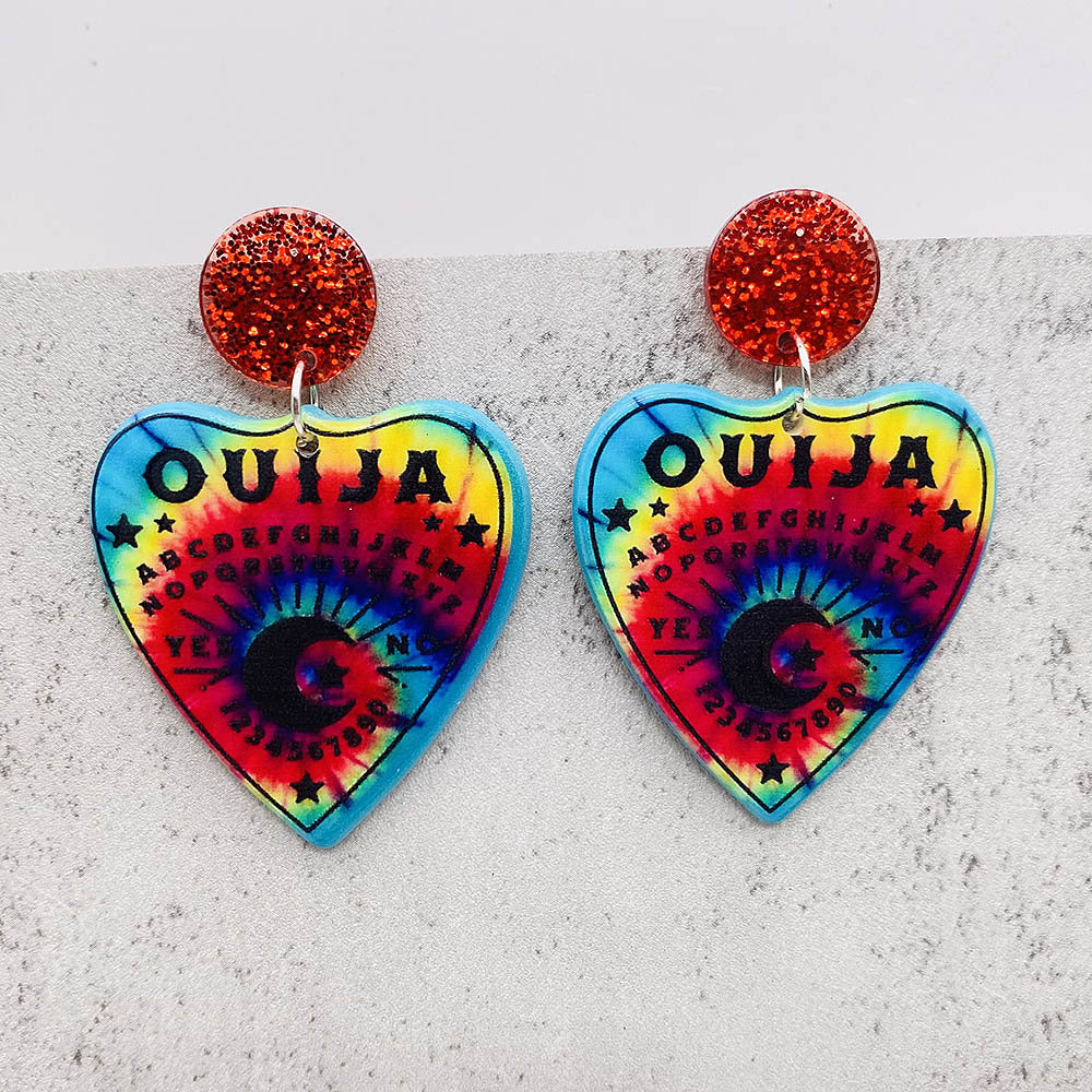 Wholesale Love Halloween Acrylic Earrings