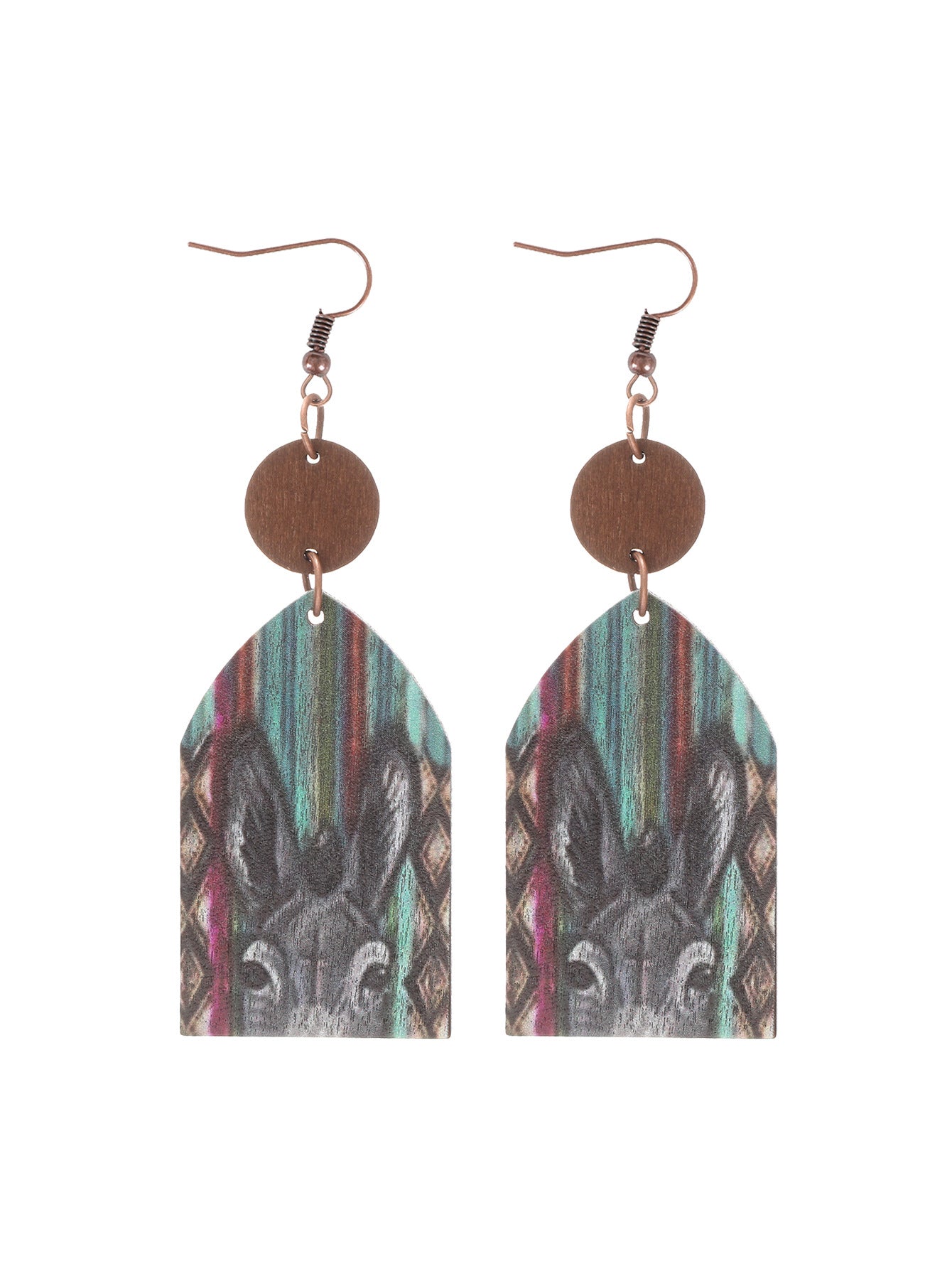 Wholesale  Western Style Wooden Earrings
