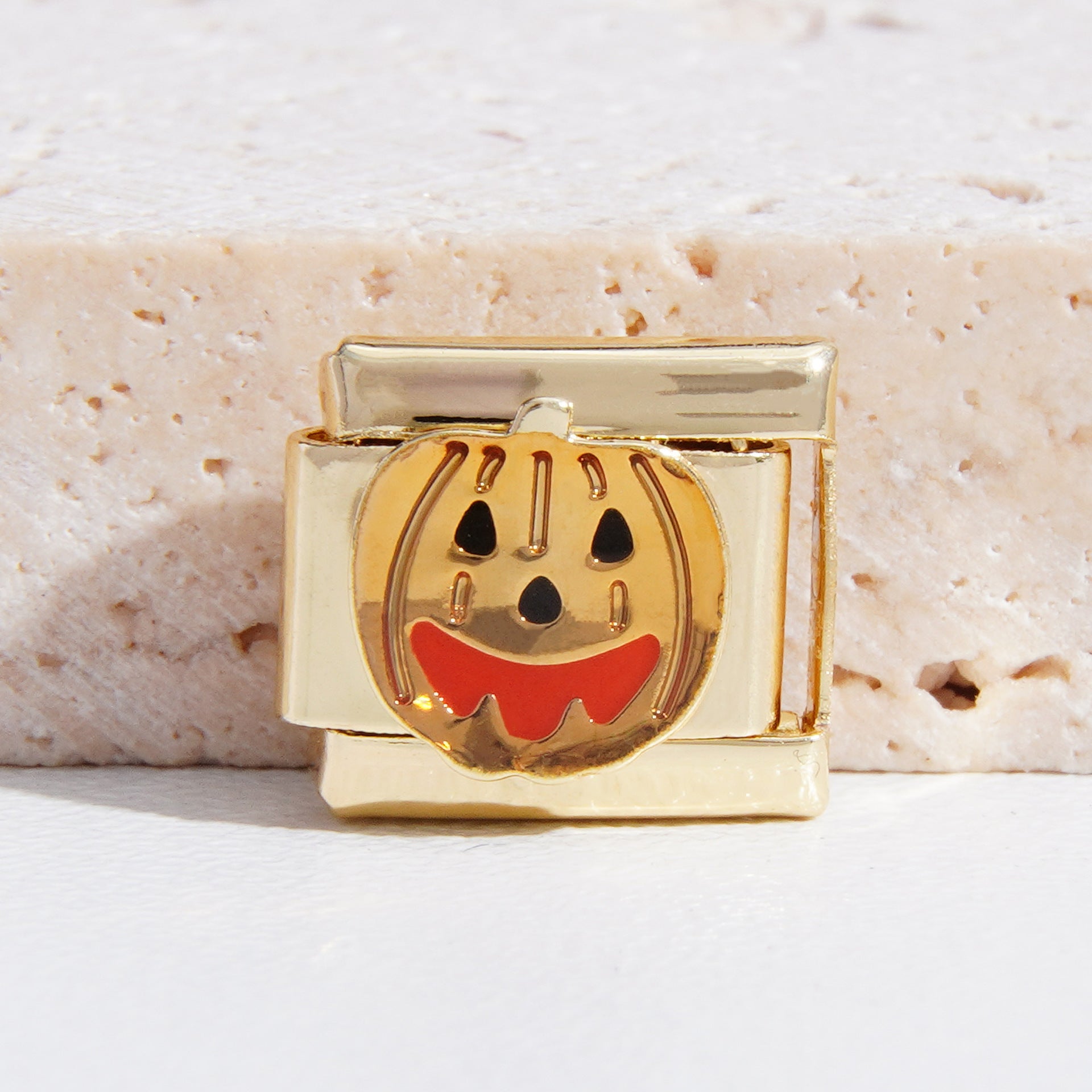 Wholesale Italian Charm Bracelet 9mm DIY Splicing Christmas Gold Titanium Steel Composable Bracelet