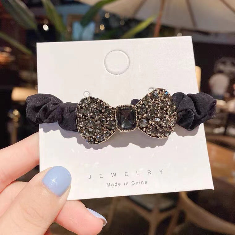 Wholesale Fashionable Elastic Hair Bands Diamond Encrusted Hair Bands