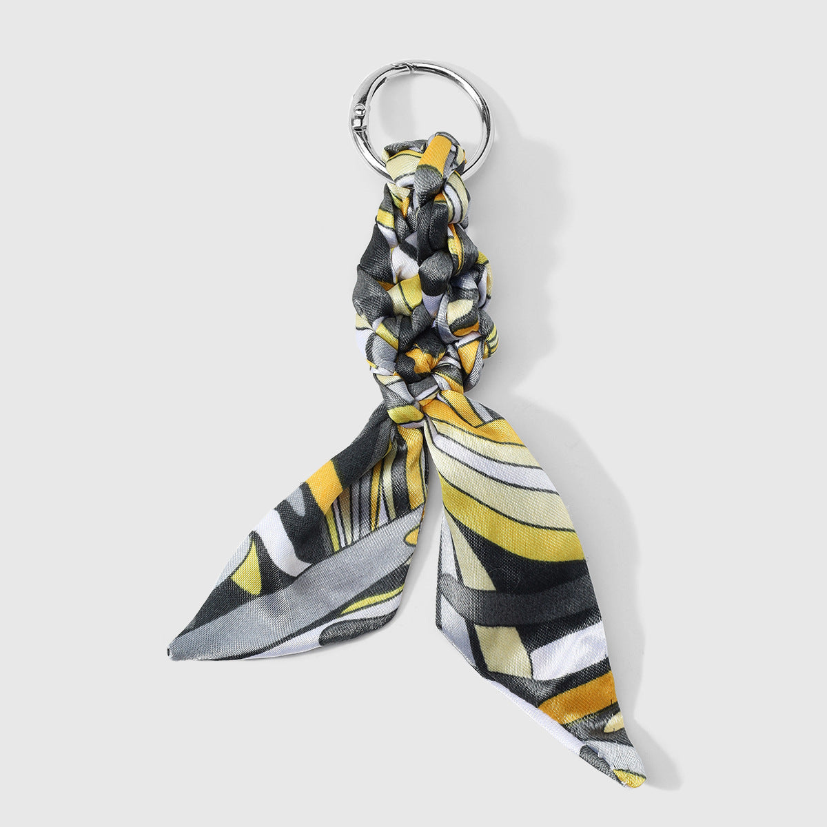 Wholesale 5pcs Polyester twisted silk f keychain