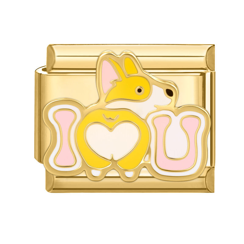 Wholesale Italian Charm Bracelet 9mm DIY Splicing Cute Creative Stainless Steel Composable Bracelet