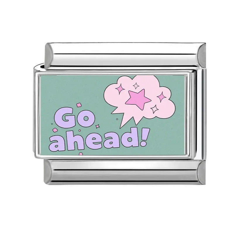 Wholesale Italian ModularValentine' s Day Collection Love DIY  Bracelet