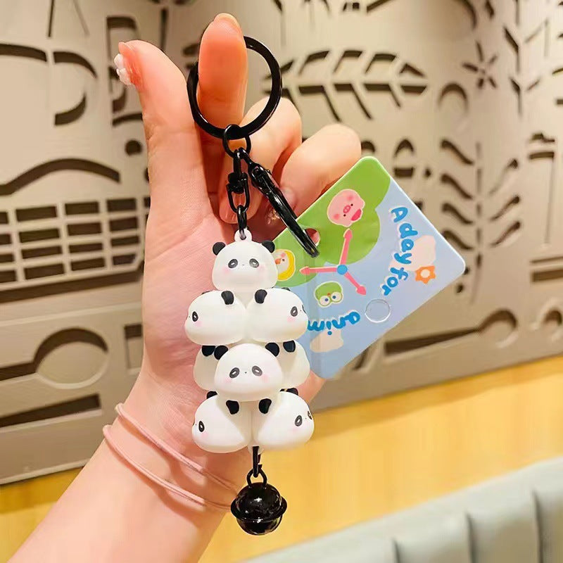 Wholesale Cartoon Pig Tower Cute Pet Monster Stacking Fun Keychain