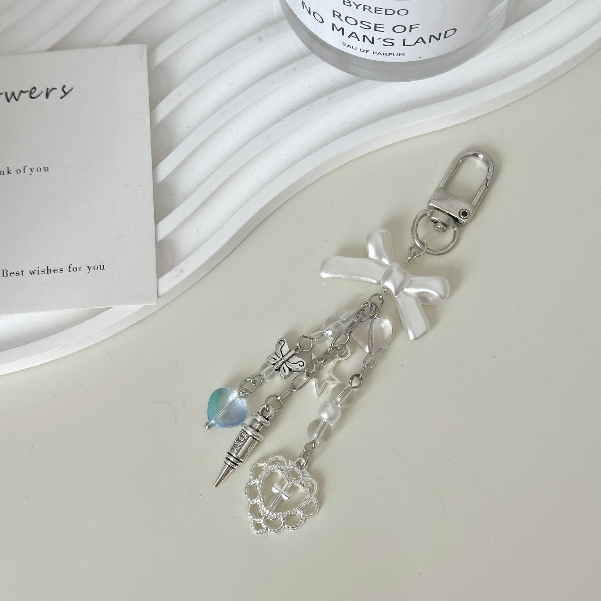 Wholesale Plastic Love Bow Keychain