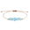 Wholesale  gravel bracelet irregular raw paraffin braided bracelet