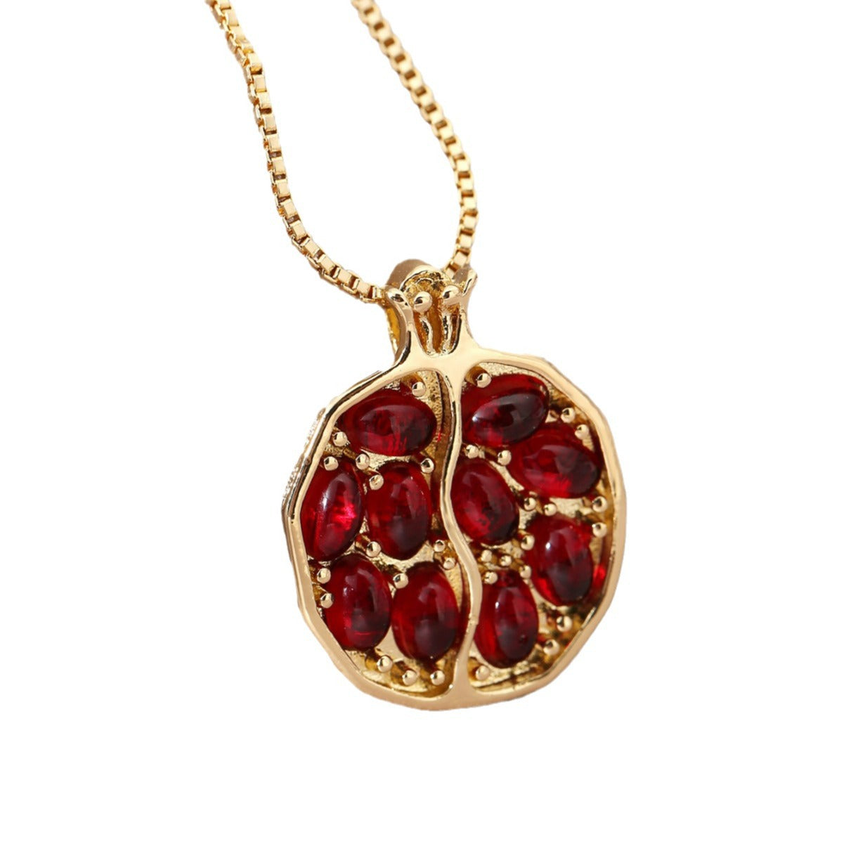 Wholesale  garnet pendant female necklaces