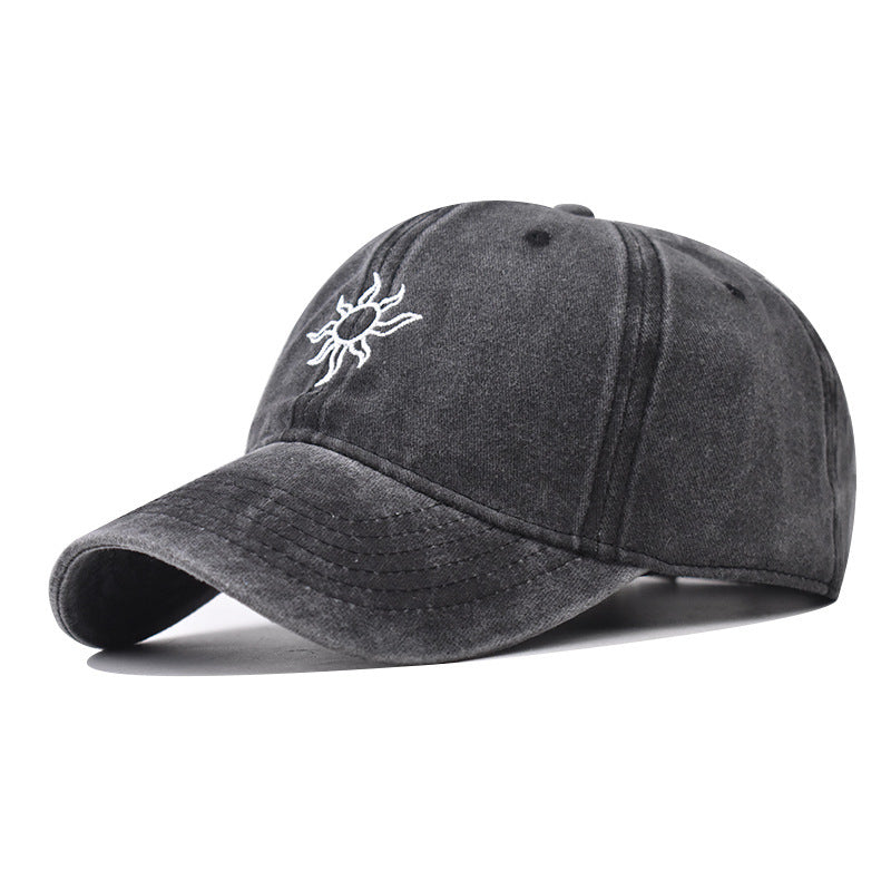 Wholesale Sunflower Washed Cotton Baseball Cap Unisex Outdoor Casual Fashion Accessory Gift Boutique Resale