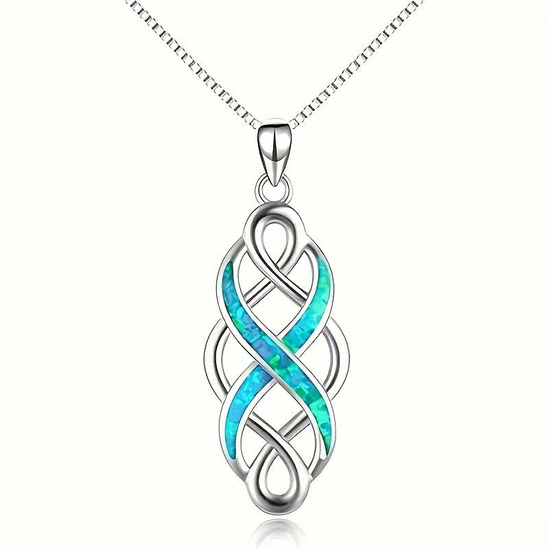 Wholesale Irish Celtic Knot Opal Necklace ACC-NE-XunOu002