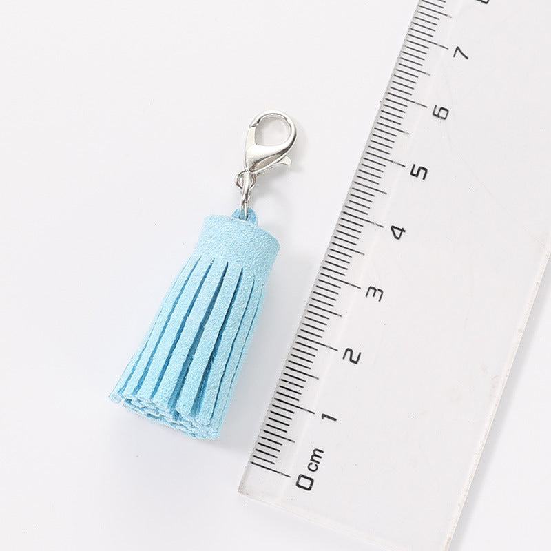 Wholesale Velvet Macaron Tassel Keychain Bags and Pendants ACC-KC-HuiMei008