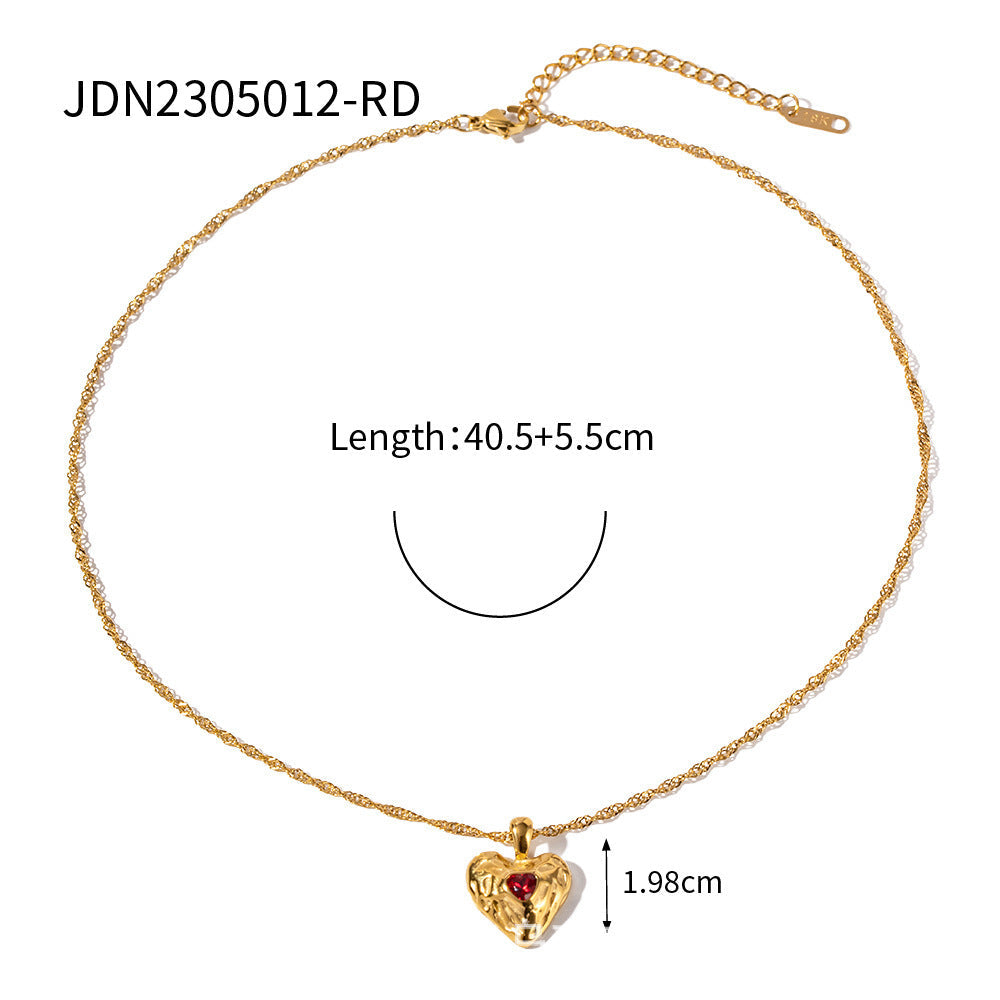 Wholesale stainless steel love necklace high-grade pendant clavicle chain