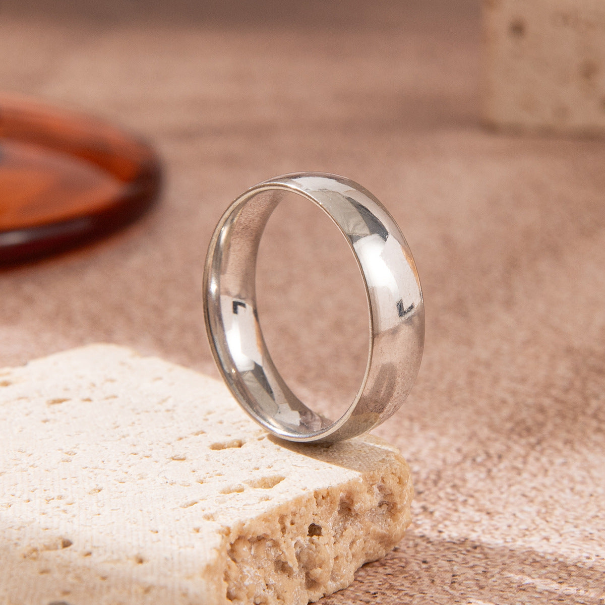 Wholesale  stainless steel ring 18K minimalist ring