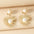Wholesale Heart Metal Pearl Earrings
