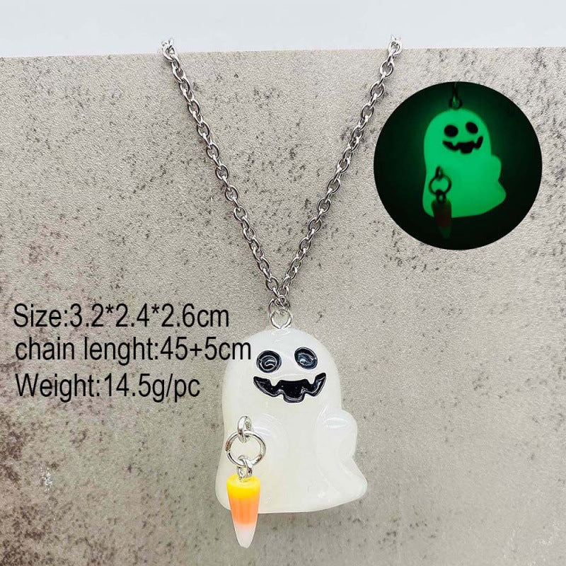 Wholesale  3D Glow Ghost Pumpkin Candy Earrings Fashion Accessory Gift