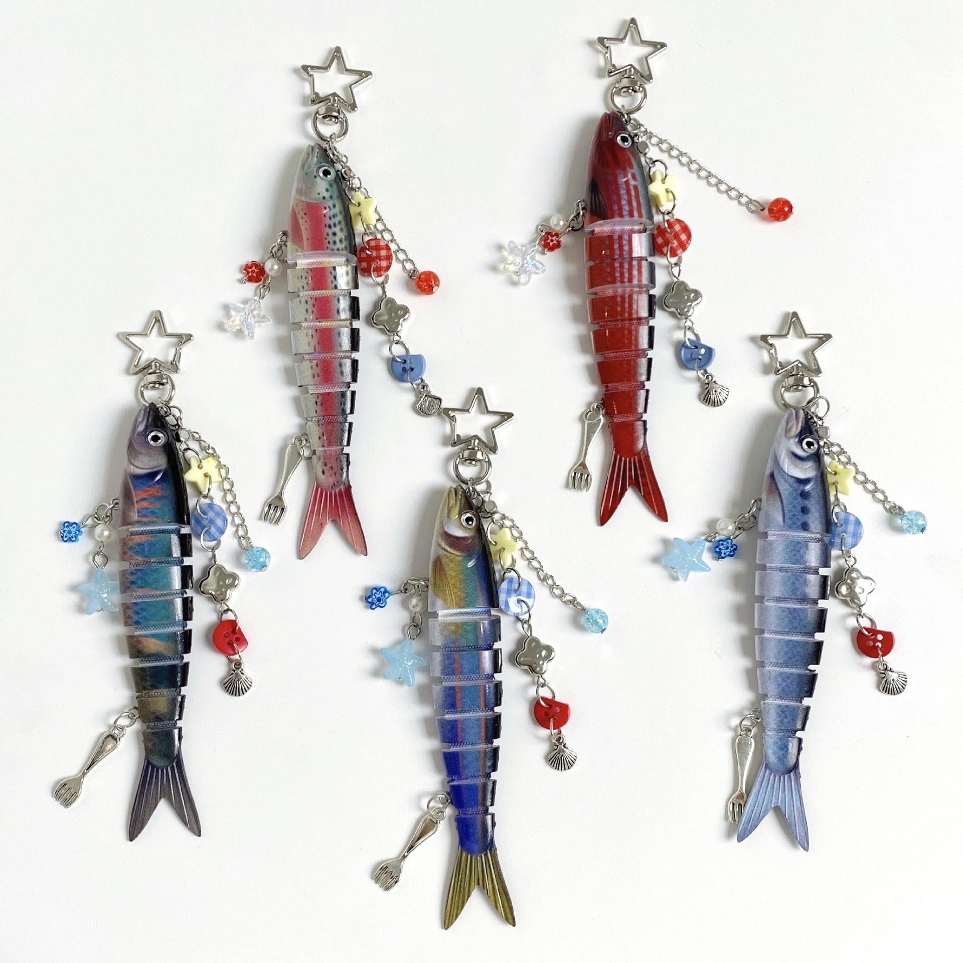 Wholesale marine small fish keychains