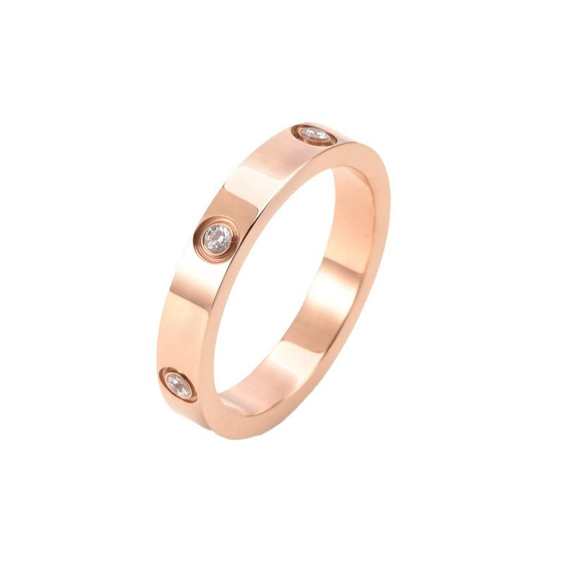 Wholesale Diamond 5mm Titanium Steel Rings ACC-RS-JunChen001