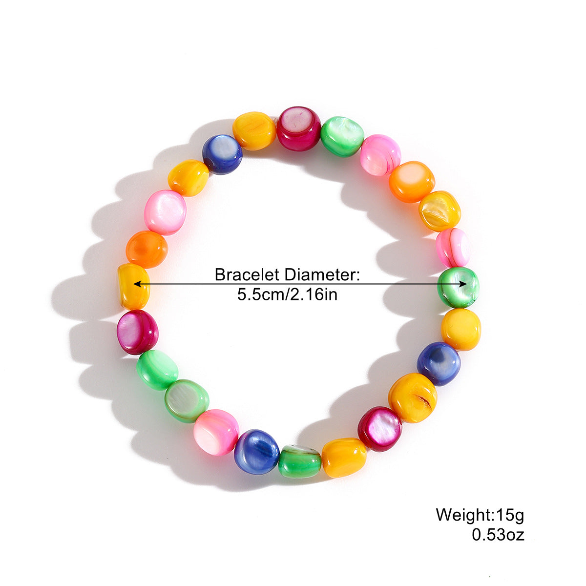 Wholesale  Bohemian colored gravel bracelet