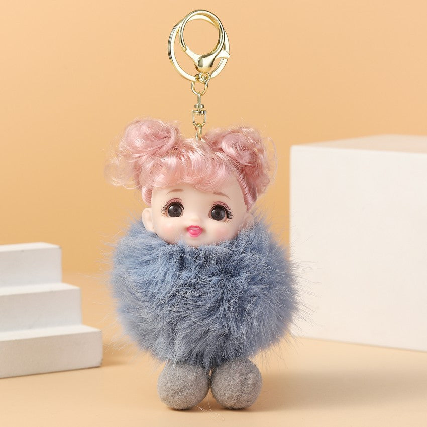Wholesale Cute Doll Cartoon Plush Keychain Pom Pom ACC-KC-RongR057