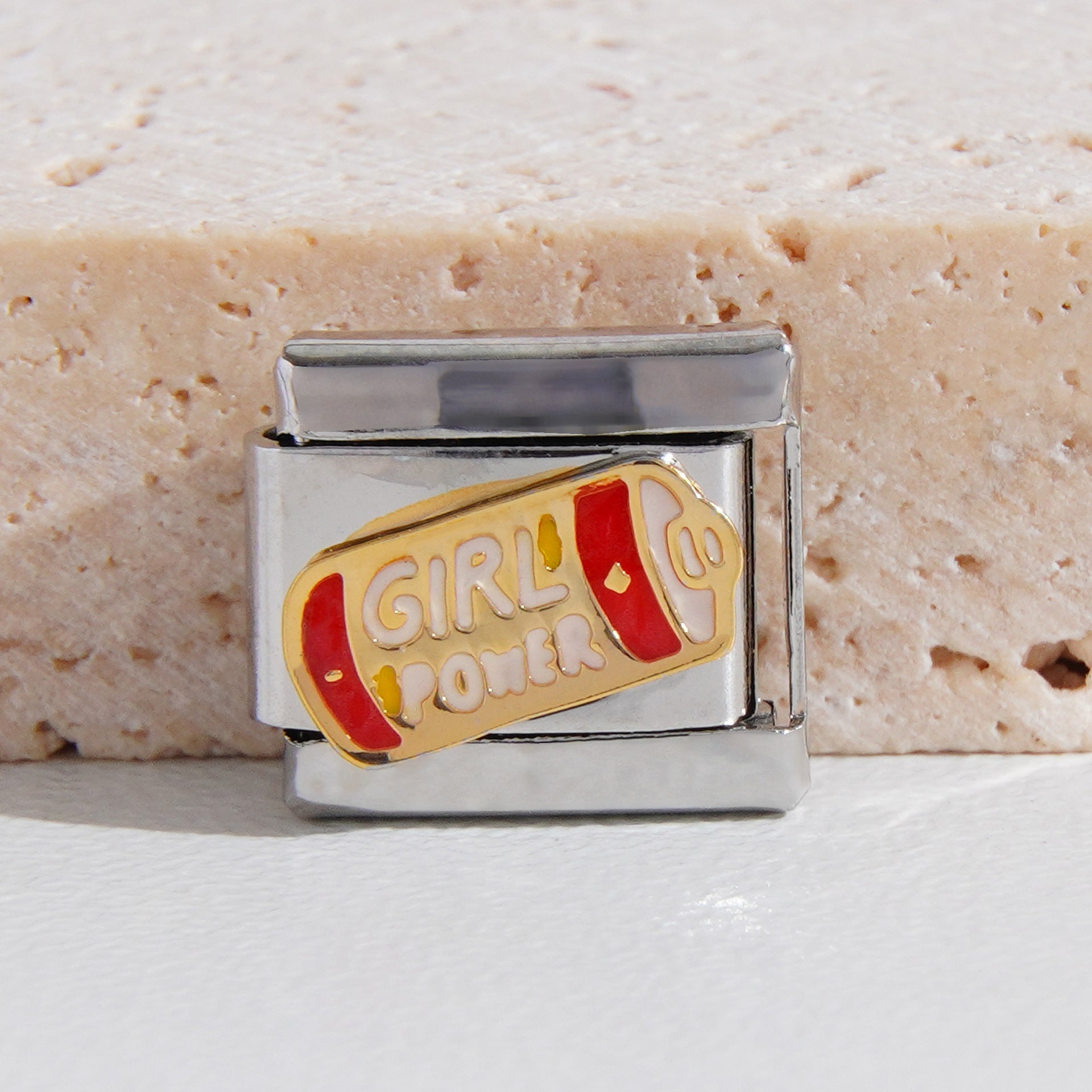 Wholesale Italian Charm Bracelet 9mm DIY Splicing Heart Stainless Steel Composable Bracelet