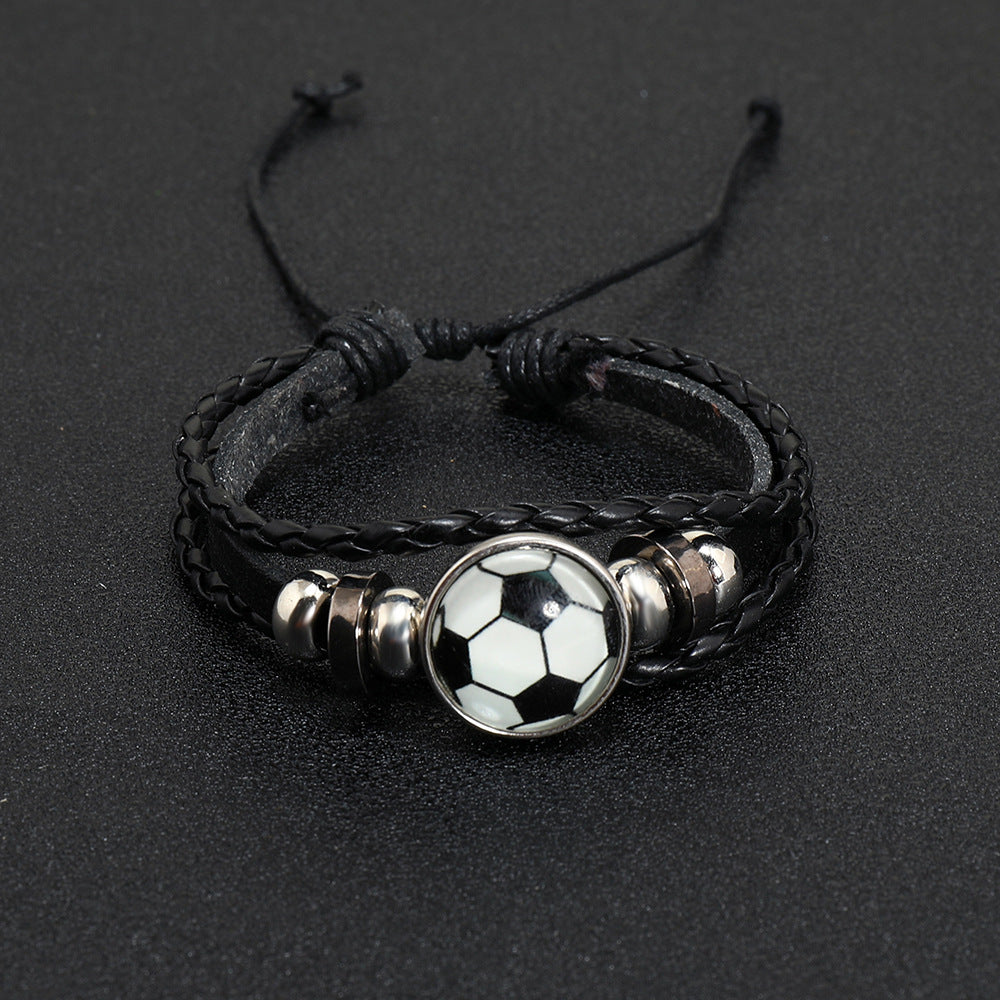Wholesale Luminous Football Volleyball Braided Bracelet ACC-BT-Saih016