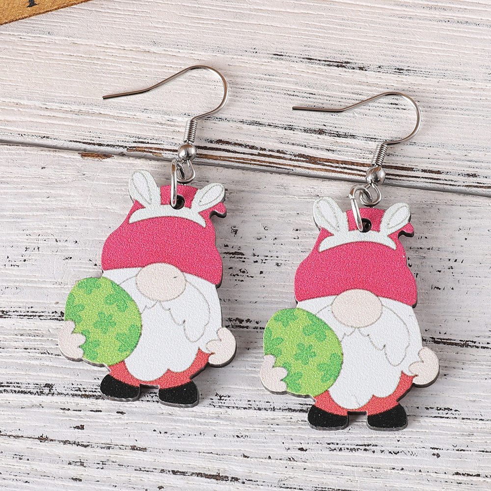 Wholesale  Easter football baseball rugby basketball egg rabbit dwarf pendant earrings
