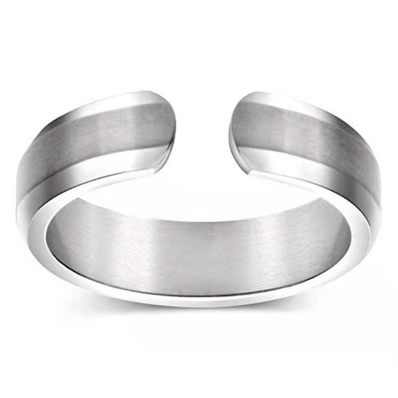 Wholesale  Double Magnet Ring Metal Glossy Creative Jewelry