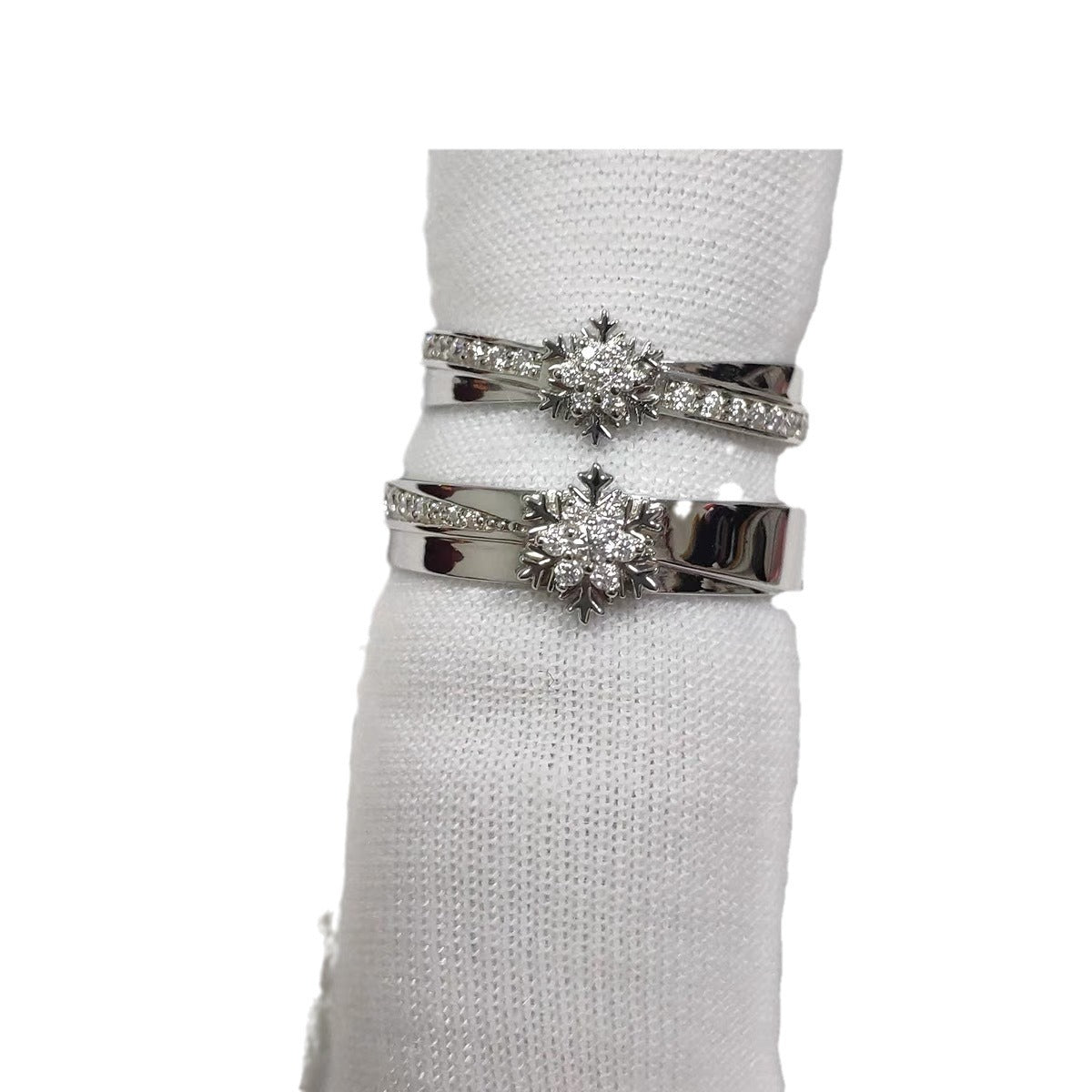 Wholesale Love and Deep Space  Snowflake Ring