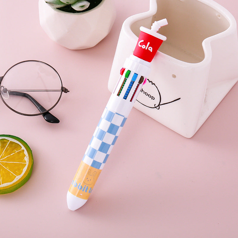 Wholesale  Cute Ten Color Ballpoint Pen