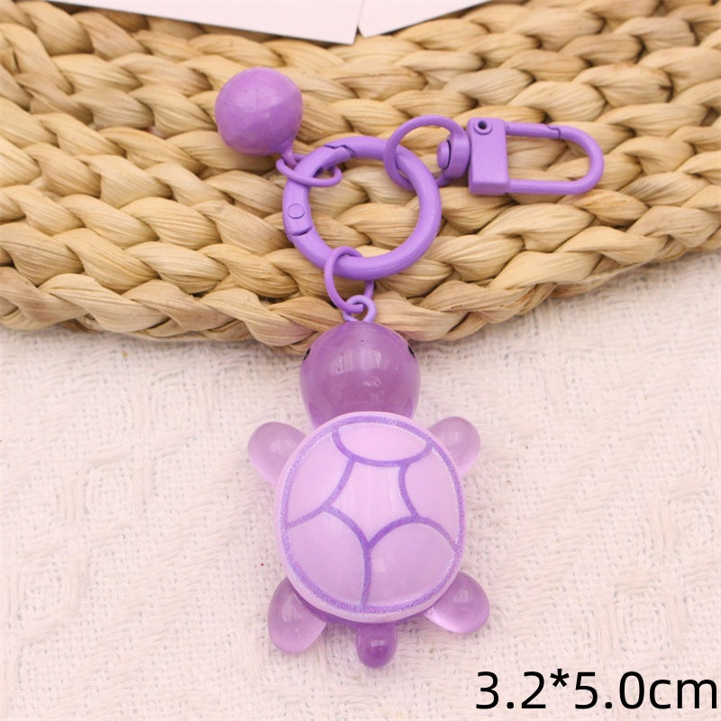 Wholesale Creative Cartoon Cute Luminous Little Turtle Keychains ACC-KC-YiNian001